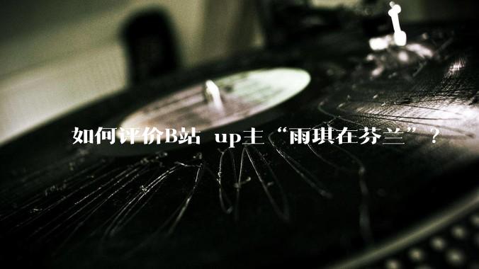 如何评价B站 up主“雨琪在芬兰”？